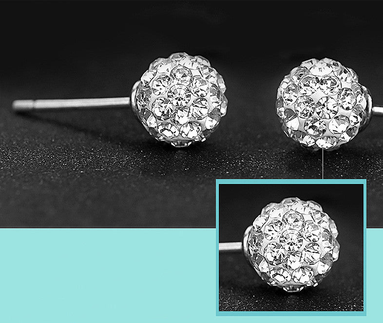 Load image into Gallery viewer, small rhinestone earrings
