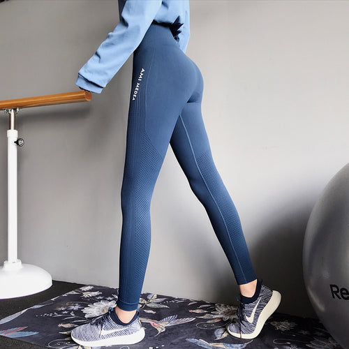 Fitness Pants Women's High Elastic Sports Tights Outer Wear Running Training Leggings Peach Hip-lifting High-waist Yoga Pants