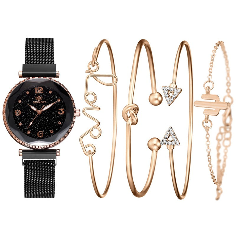 Load image into Gallery viewer, Fashion women&#39;s quartz watch bracelet bracelet set
