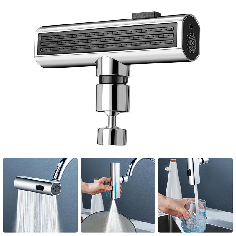 Load image into Gallery viewer, Kitchen Faucet Waterfall Outlet Splash Proof Universal Rotating Bubbler Multifunctional Water Nozzle Extension Kitchen Gadgets
