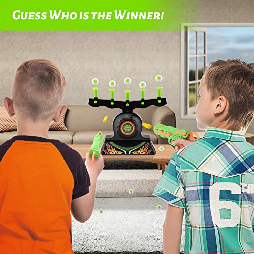 Load image into Gallery viewer, Shooting Targets For Guns Shooting Game Glow In The Dark Floating Ball Target Practice Toys For Kids Boys Hover Shot 1 Blaster Toy Gun 10 Soft Foam Balls 3 Darts Gift,Amazon Platform Banned
