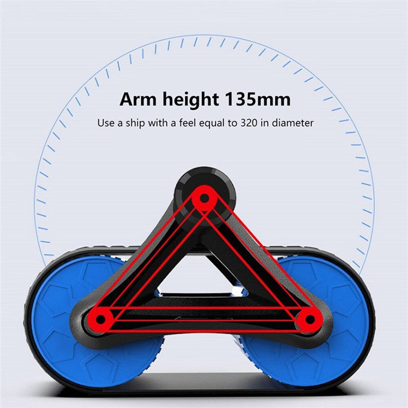 Load image into Gallery viewer, Double Wheel Abdominal Exerciser Women Men Automatic Rebound Ab Wheel Roller Waist Trainer Gym Sports Home Exercise Devices
