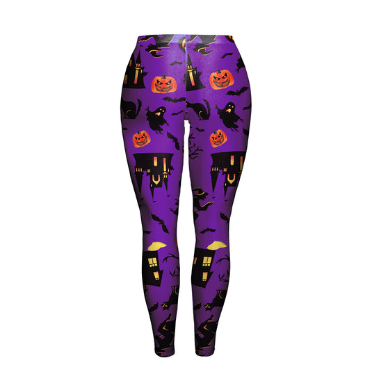 Creative pumpkin leggings