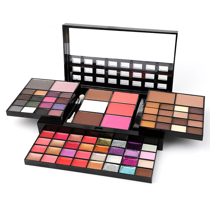 Load image into Gallery viewer, 74 Colors Makeup Set Lip Gloss Blush Eyeshadow Highlight Combination Plate Wholesale Makeup Set
