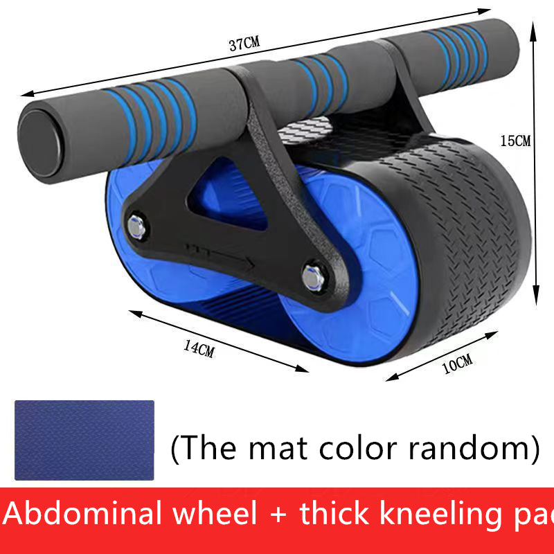Load image into Gallery viewer, Double Wheel Abdominal Exerciser Women Men Automatic Rebound Ab Wheel Roller Waist Trainer Gym Sports Home Exercise Devices
