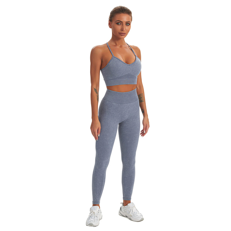 Load image into Gallery viewer, 2022yoga Workout Set For Women 2 Piece Vest And Pants Suit Yoga New Style Women
