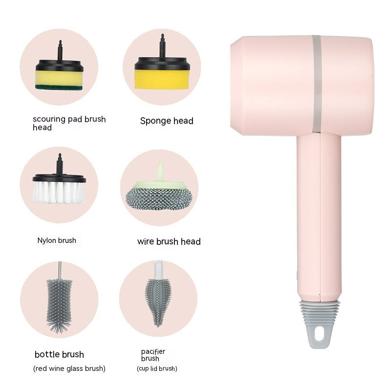 Load image into Gallery viewer, Electric Cleaning Brush Dishwashing Brush Automatic Wireless USB Rechargeable Professional Kitchen Bathtub Tile Cleaning Brushes
