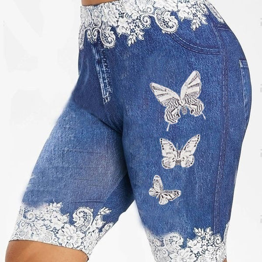 Butterfly print leggings